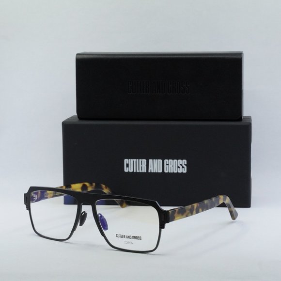 FINAL PRICE NEW CUTLER AND GROSS CGOP1364 003 MATTE BLACK EYEGLASSES - Picture 1 of 7